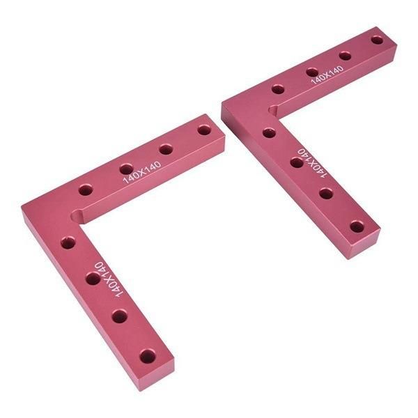 Woodworking Right-Angle Fixture Jigsaw Plate Fixing Clip 90-Degree Right-Angle Positioning Ruler Aluminum Alloy Height Ruler I417878