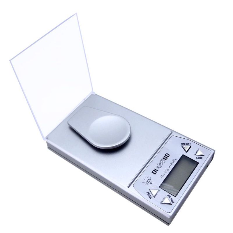 20g/0.001g The Micro Jewelry Scale, High Precision Jewelry LCD Digital Electronic Balance Weight Scale Lab Weight Milligram Scale