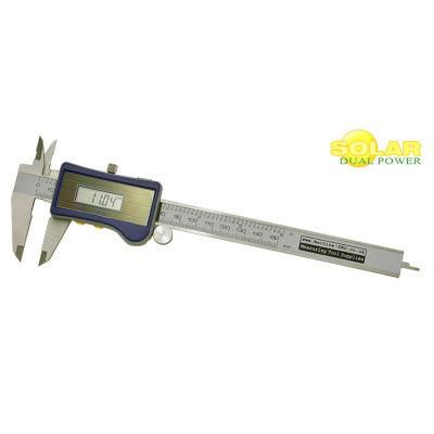 Solar Power Digital Caliper with Battery Back up- 150mm (6&quot;)