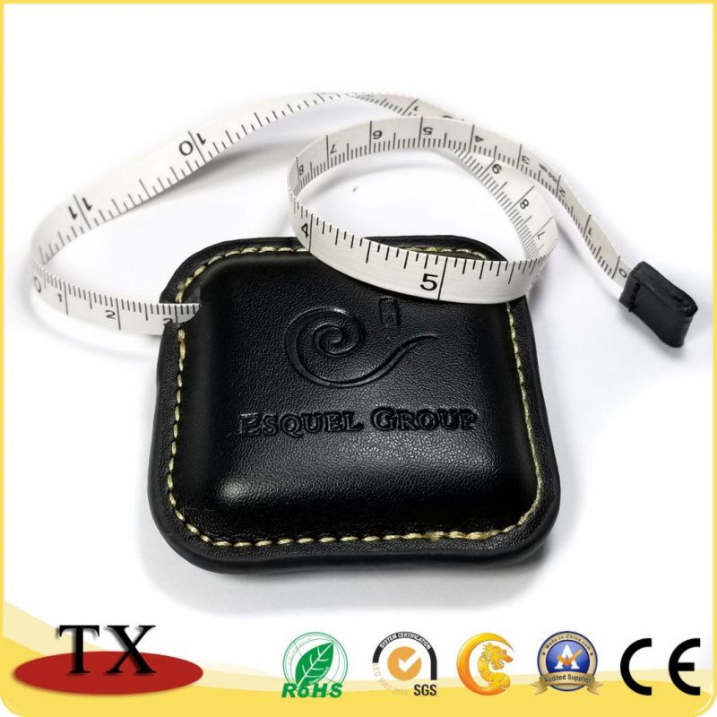 Square Leather Tapeline Keychain and Hand Tools Leather Tape