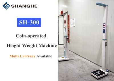 BMI Body Scale Balance Height Weight Machine with Coin Slot