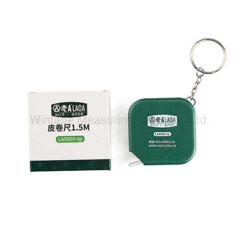 Custom Green Square Sewing Fiberglass Measuring Tape