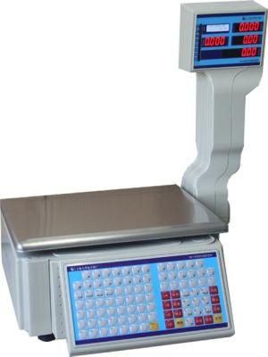Contact to Computer Heavy Durty Body Dual LED Display Popular Supermarket Label Printing Barcode Scale
