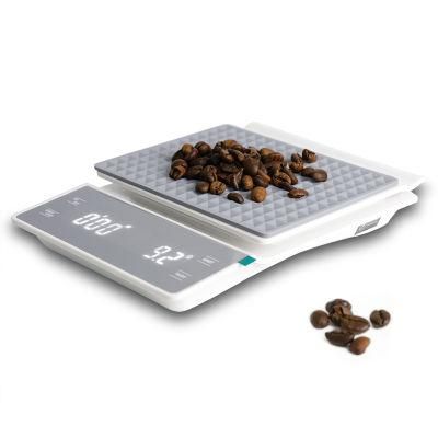White Color OEM Digital Coffee Scale Mini Scale Waterproof 3kg