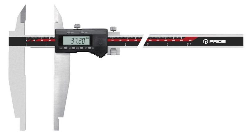 Heavy Digital Caliper with Long Jaw