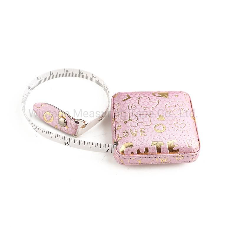 High Quality Square PU Leather Clothing Sewing Measuring Tape