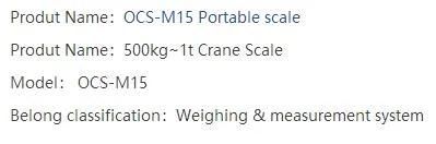 Economic Portable Crane Scale 500kg~1t