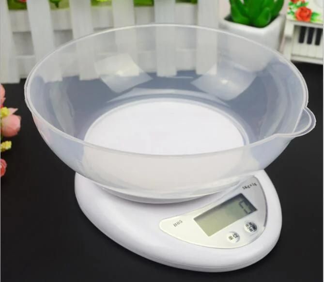 Electronic Digital Scale 5kgs/1g for Kitchen Baker with & Without Tray