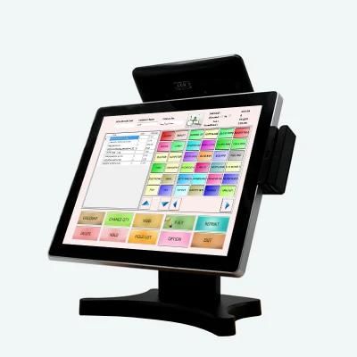 Built in 8 Inch Customer Display POS System Dual Screen for Restaurant and Supermarket