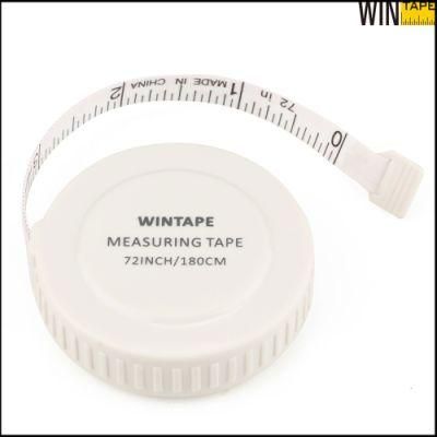 1.8m New Hot Product Plastic White Round Personalized Tape Measure