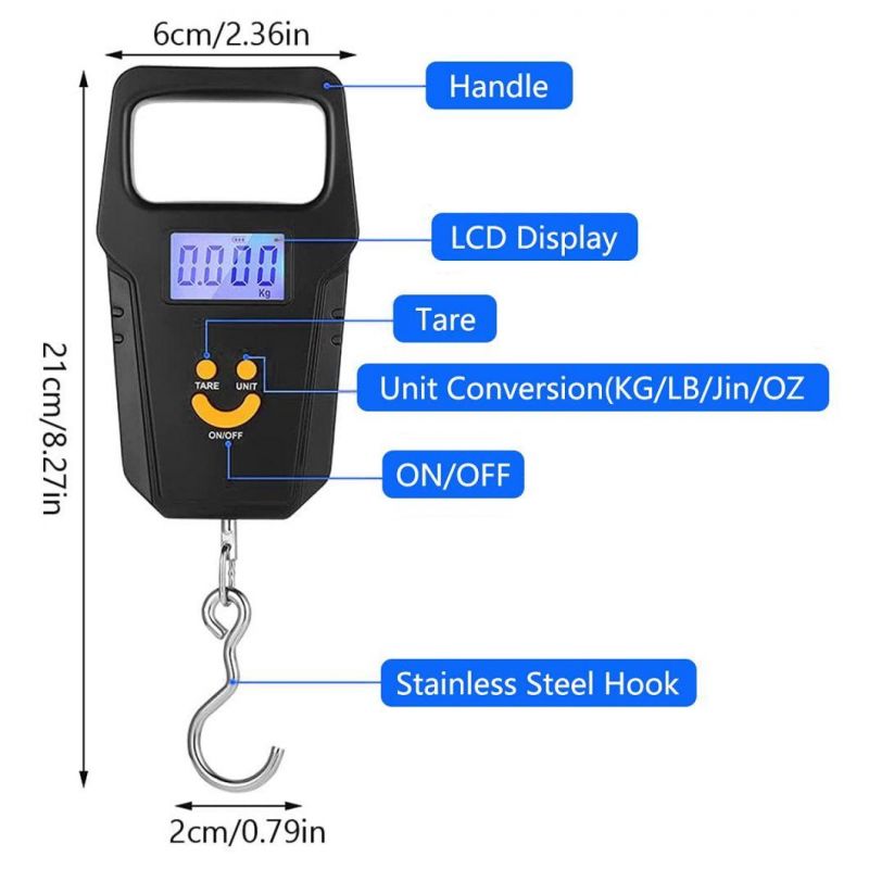 Hot Sale Portable Crane Hook Hanging Scale 20kg