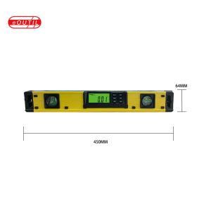 Eoutil 18 Inch Magnetic Digital Auto Spirit Level Measuring Tool with 2 Bubbles Dl400