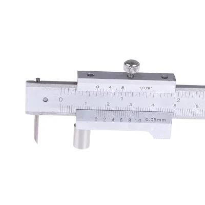 Pilihu 0-200mm Vernier Caliper Scriber Gauging Ruler Measuring Instrument Tool