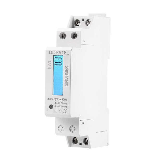 5-32A 110V High Precision Liquid Crystal Backlight Single-Phase Guideway Watt-Hour Meter I204975A2