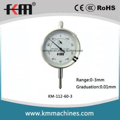 High Quality 0-3mm Dial Indicator with 0.01mm Graduation