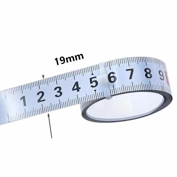 Widen Sticky Scale Steel Ruler 1-5m Positive Ruler with Glue Scale Tape Measure Self-Adhesive Ruler with Ruler Flat Ruler
