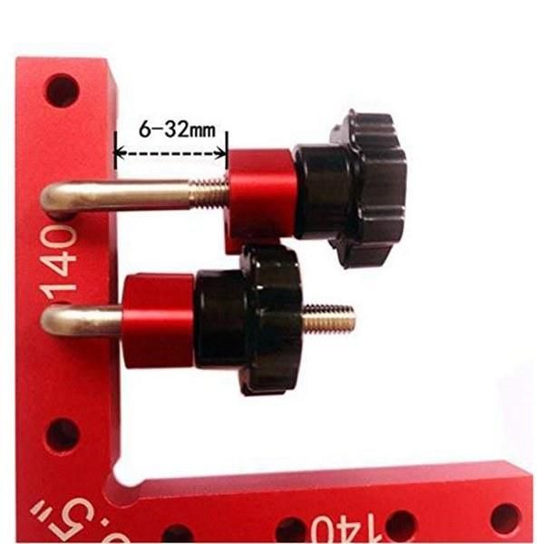 1 Set of 6 Right-Angle Ruler Woodworking Puzzle Fixing Clips 90-Degree Right-Angle Positioning Ruler Woodworking Tools