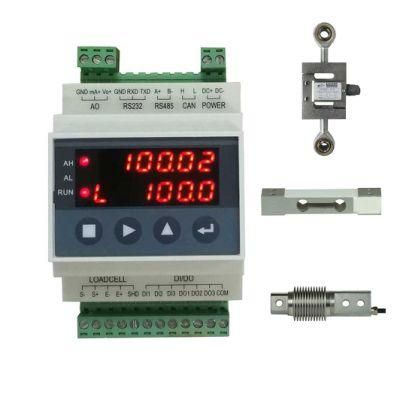 Supmeter High Accuracy DC24V Guide Rail Weighing Indicator with Weight / Force Display, Bst106-M60s[L]