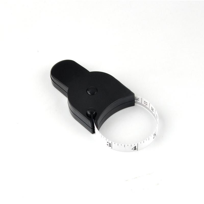 Body Measure Tape 60inch (150cm) , Lock Pin and Push-Button Retract, Ergnomic and Portable Design, Black