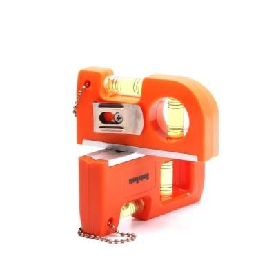 Wholesale Premium Picture Hanging Tool Easy Carry Storage Mini Orange Magnetic Spirit Bubble Level