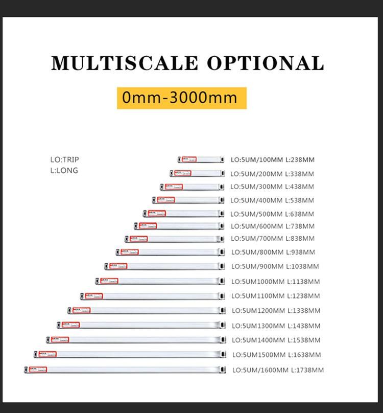 2 Axis 0.1um 5um 10um Dro Digital Readout with Linear Scale