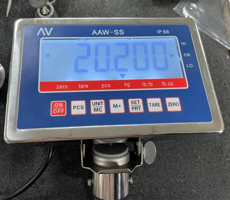 Stainless Steel Bench Scale Capacity 100-300kg with IP 68 Indicator