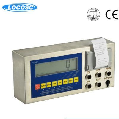 LCD 6-Digit AC Power Truck Weighing Axle Scale Stainless Steel Heavy Duty Digital Indicator