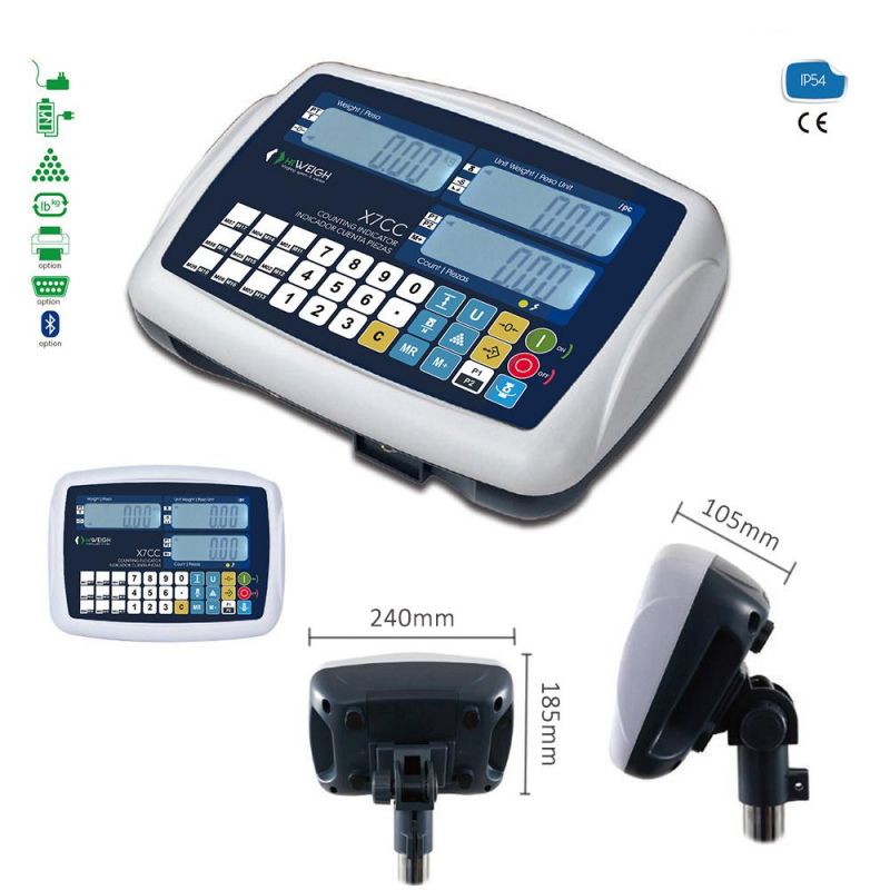 X7cc IP54 Electronic Piece Counting Weight Indicators for Scales