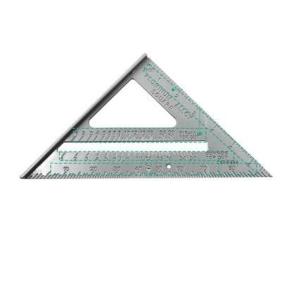 Aluminium Alloy Triangular Ruler 11inch Metric Triangle Protractor Carpenter&prime;s Measuring Ruler Hand Tool