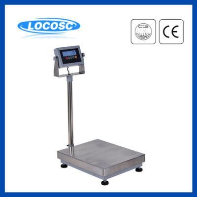 1mm 430 Stainless Steel Platform 50kg 100kg 150kg Digital Weighing Bench Scale