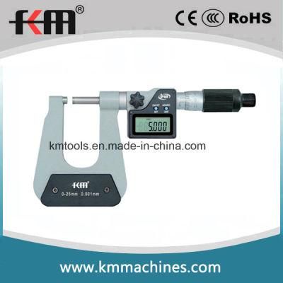 0-25mm Digital Deep Throat Micrometer with 0.001mm