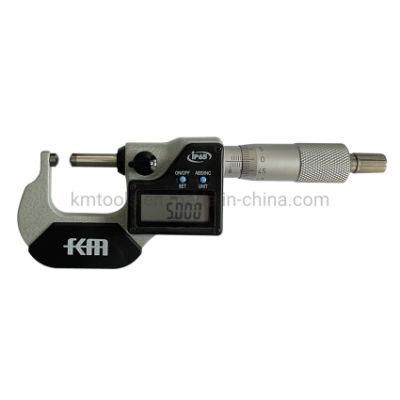 Km Brand 0-25mm IP65 Electronic Digital Tube Micrometer