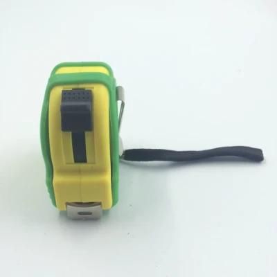 Green and Yellow ABS Tape Measure with Humanized Design