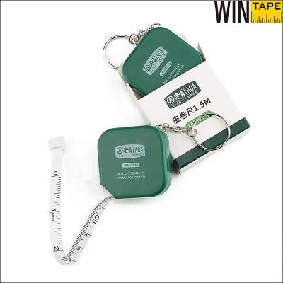 1.5m Plastic Mini Keychain Body Tape Measure