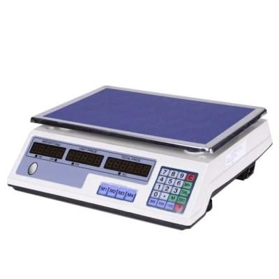Farmer Market Fruit Shop Electronic Weighing Digital Price Computing Scale Electronic Pricing Scale