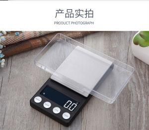 White Backlight Tare Rectangle Pocket Digital Electronic Scale