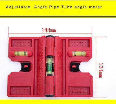 Plastic Level Ruler Adjustable Angle Pipe /Activity Tube Angle Meter/ Foldable Angle Meter