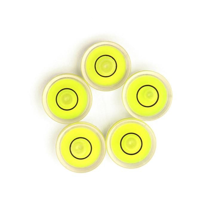 Bubble Level Round Green Tubular Glass Spirit Bubble Level Vial