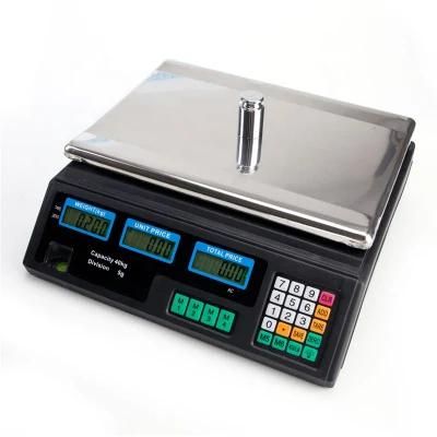 Price Computer Scales 40kg Digital Electronic Balance LED/LCD Low Price