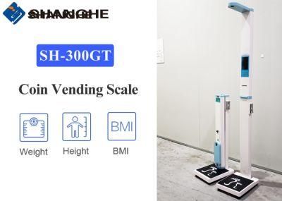 7 Inch LCD Screen Voice Broadcast Height Weight Machine in Body