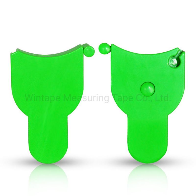 60 Inch 1.5m Green Plastic Retractable Body Waist Tape Measure