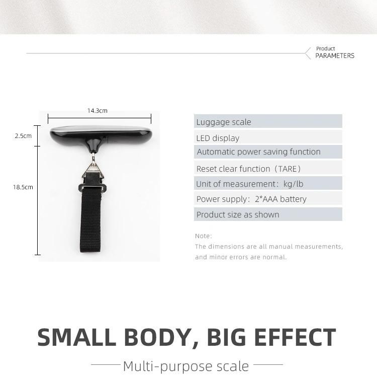 Factory Whosale High Quality Digital Luggage Scale 50kg