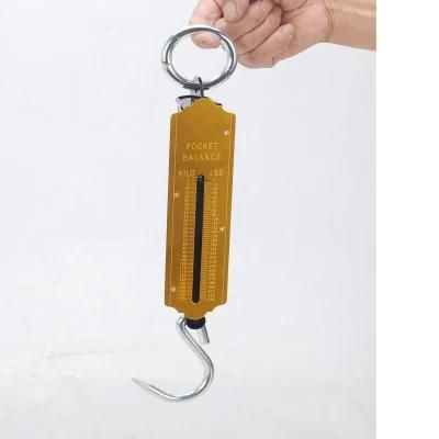 50kg Gold Hanging Weight Spring Balance Type Scale