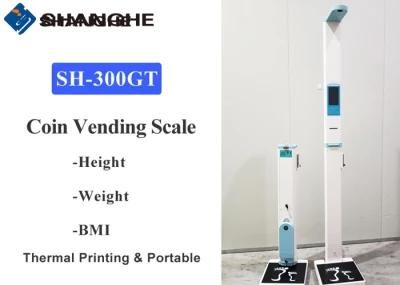 Coin Operated Height and Weight Machine with LCD Screen