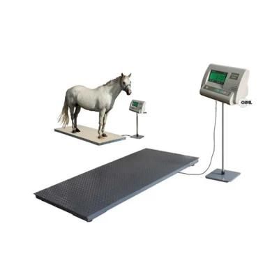Great Durability Sheep Horse Weighing Scale Stainless Steel Platform and Rubber Mat Dog Scales
