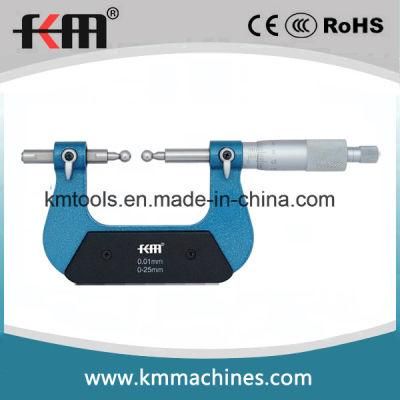 0-25mmx0.01mm Gear Micrometers Professional Supplier