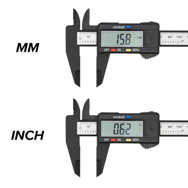 Plastic Vernier Caliper 6 Inch LCD Screen Electronic Digital Caliper Vernier