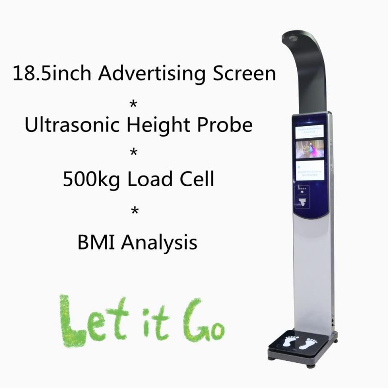 Pharmacy Height Weight Scale with 18.5inch Screen