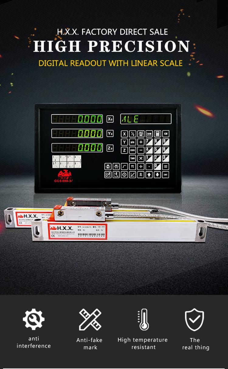 Digital Readout Dro for Milling Lathe Machine with Linear Scale