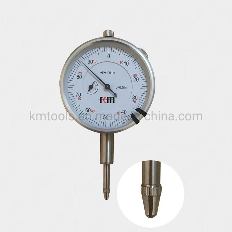 Steel Ring Dial Test Gauge Measuring Tools 0-5" Dial Indicator